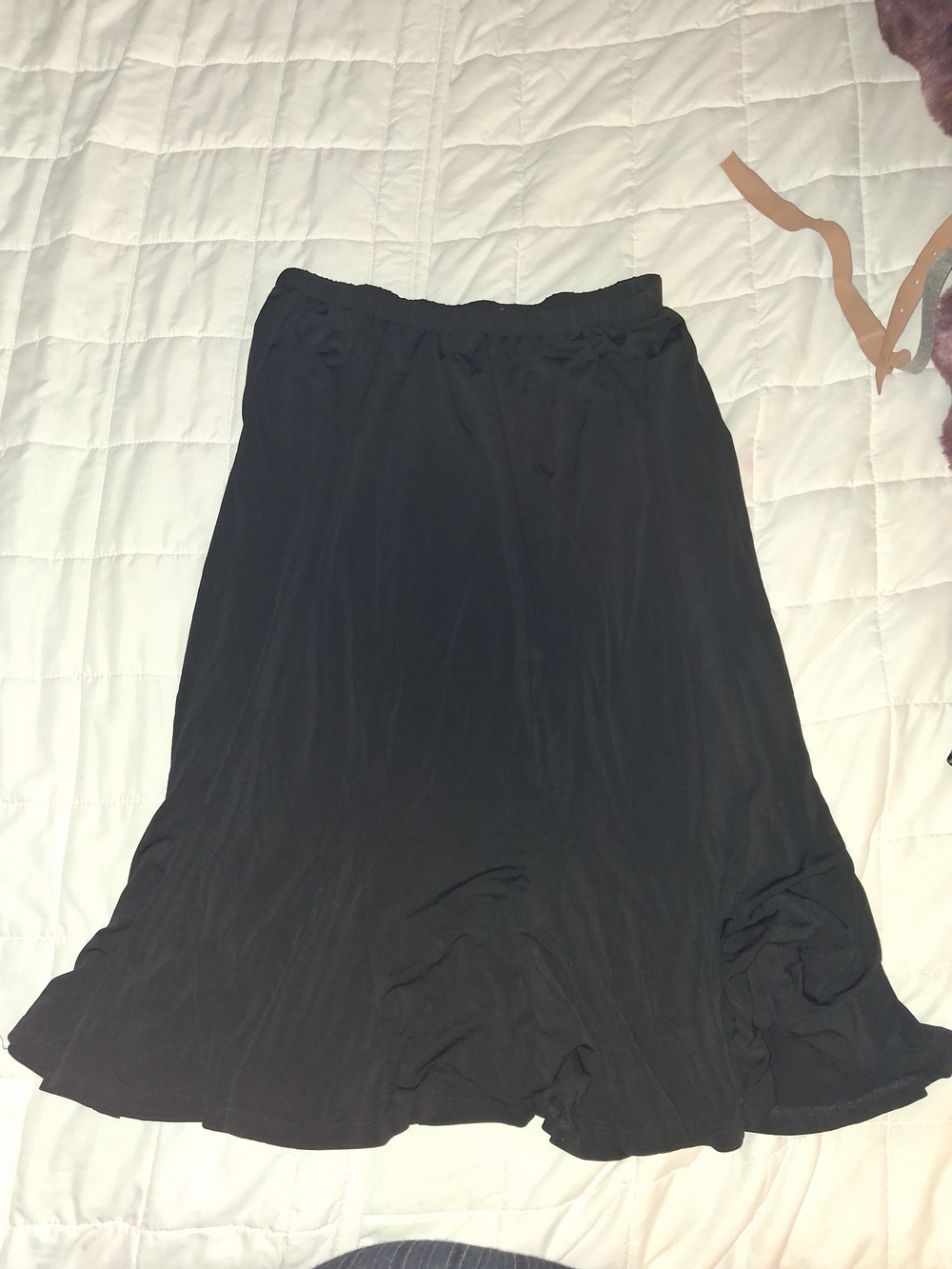 Allison Daley Black A-Line Midi Skirt